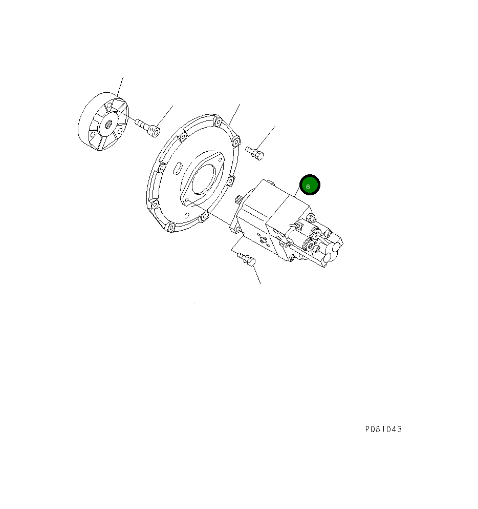 Насос YM172422-73100 Komatsu