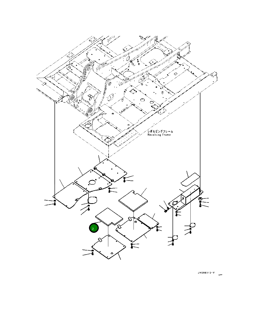 Лист 20Y-54-62440 Komatsu