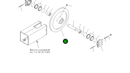 Направляющее колесо 13S-30-16440 Komatsu
