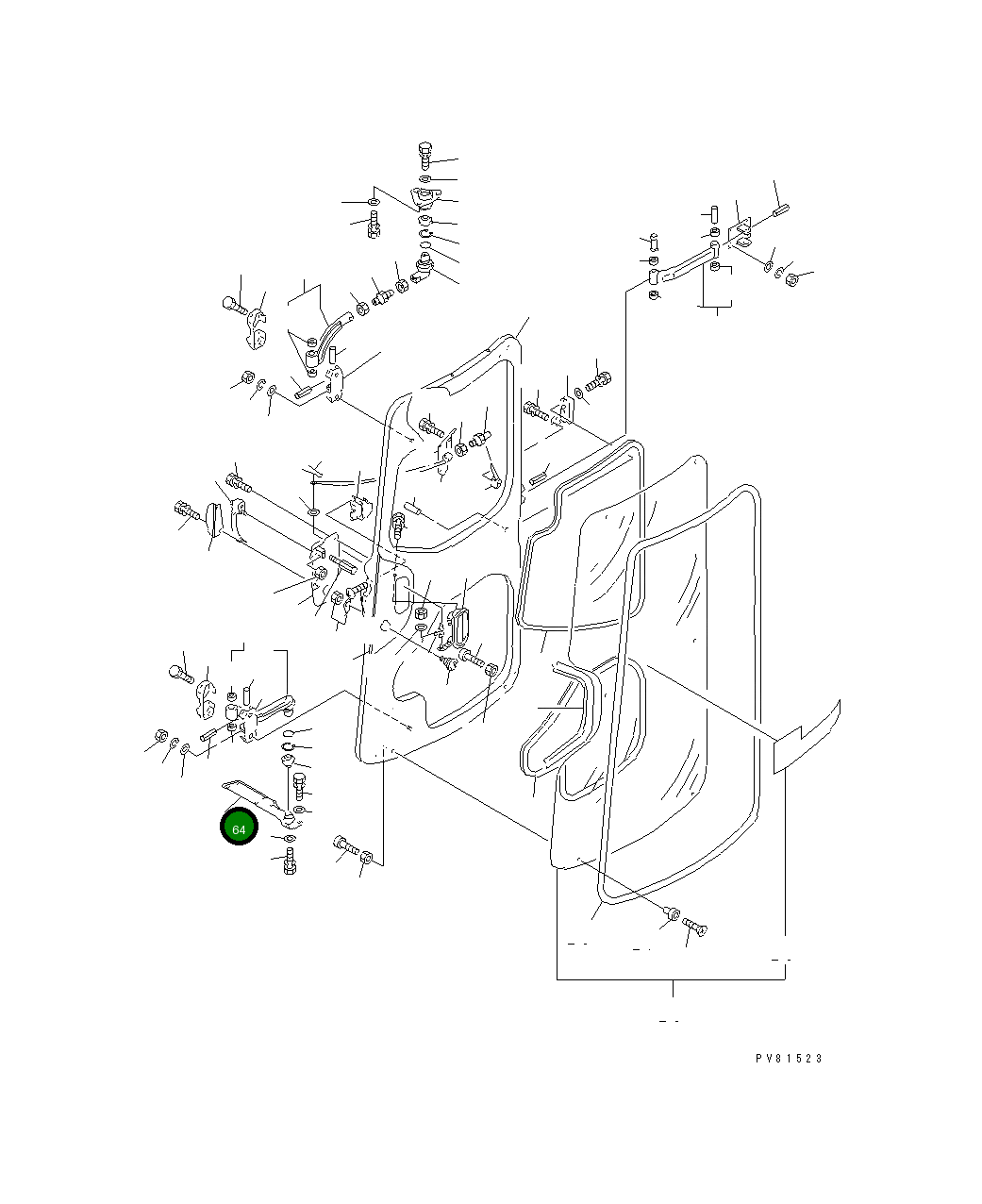 Кронштейн YM172176-69960 Komatsu