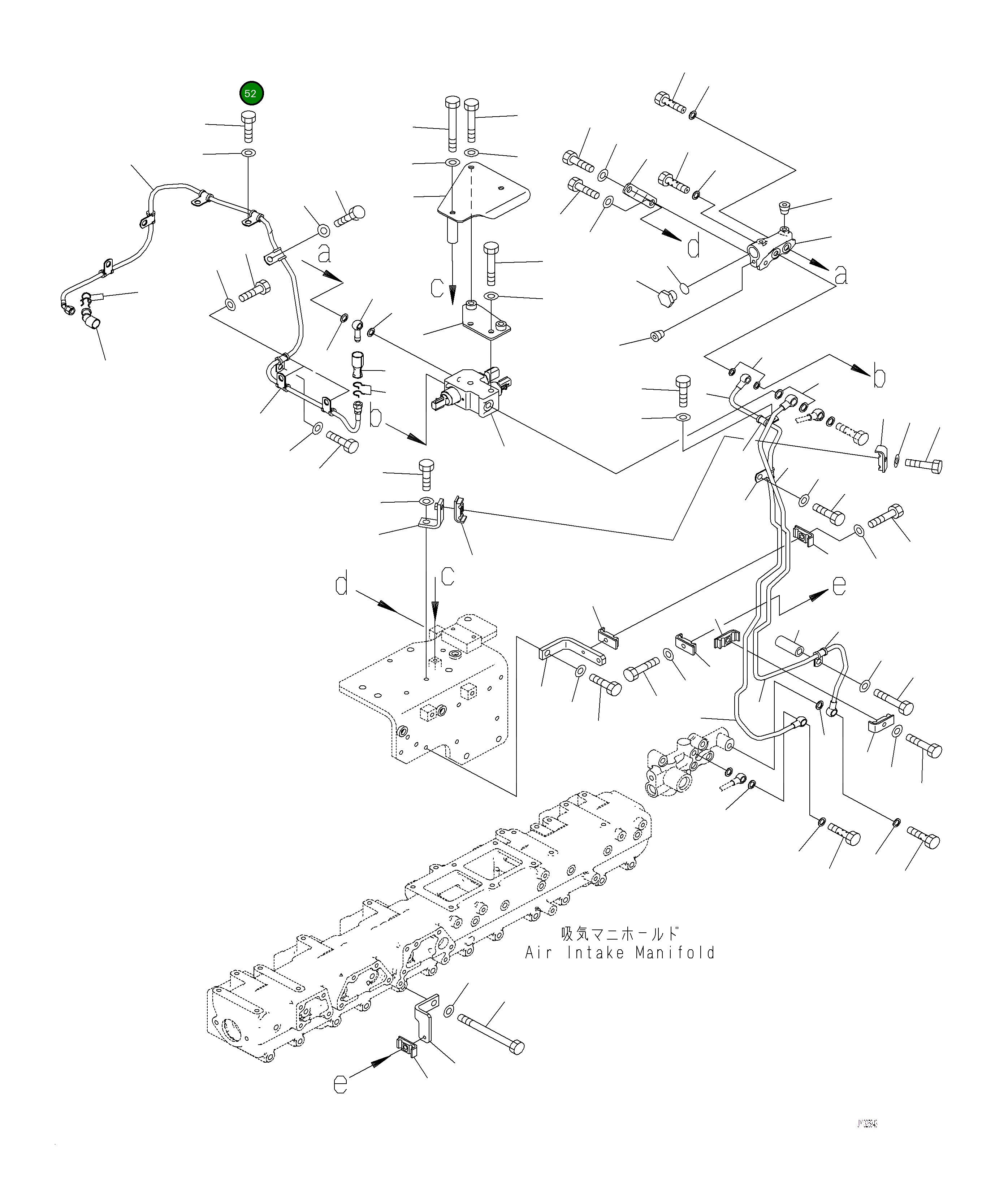 Кронштейн 6262-71-7750 Komatsu
