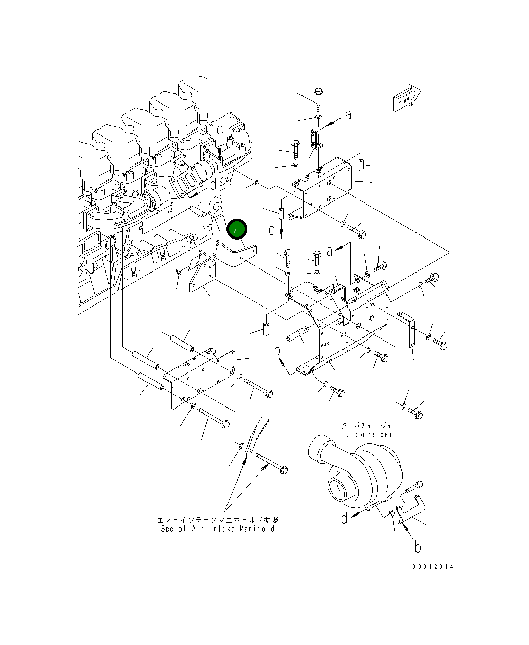 Кронштейн 6217-11-9620 Komatsu