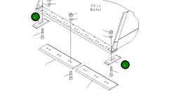 Кромка 425-815-2210 Komatsu