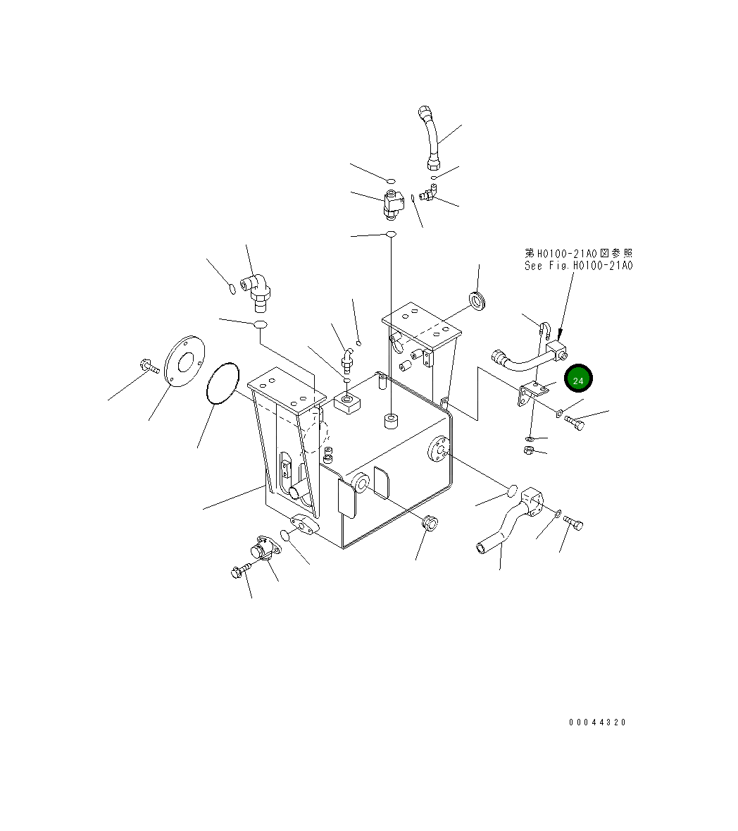 Кронштейн 569-43-88141 Komatsu