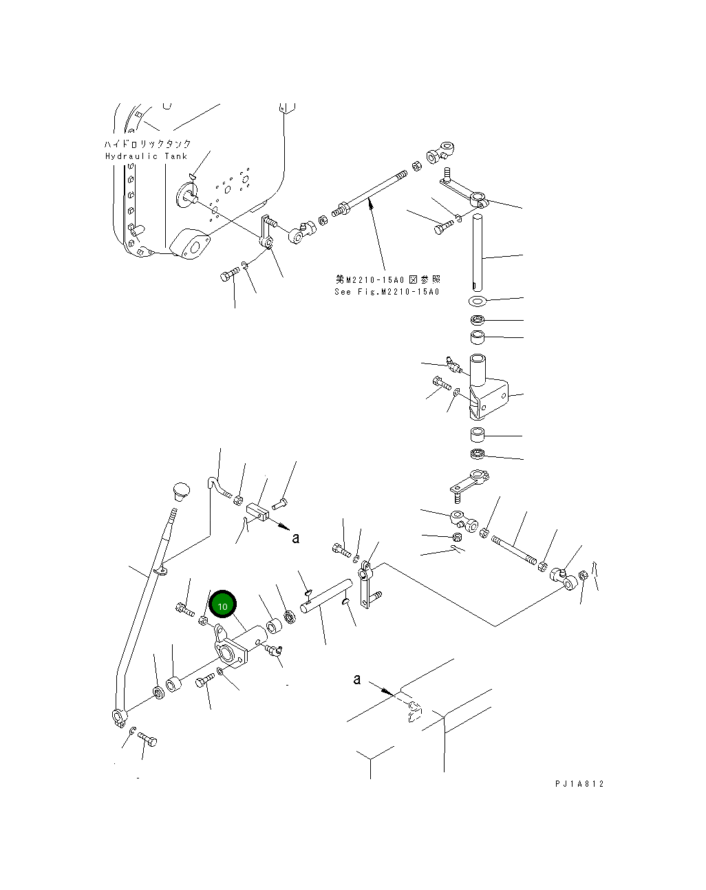 Кронштейн 196-61-22110 Komatsu