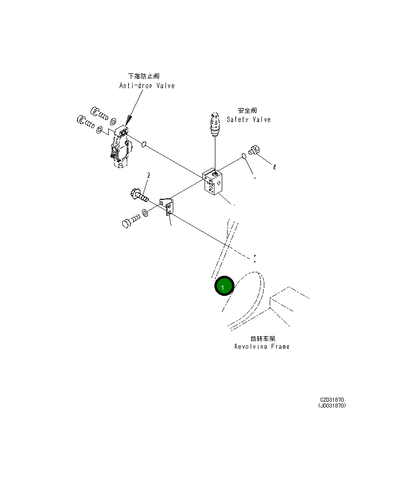 Кронштейн 21M-62-11690 Komatsu