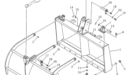 Корпус FF7829-13110 Komatsu