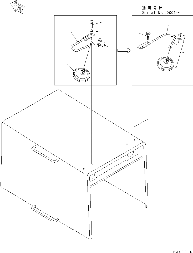 Опора 423-23-11331 Komatsu