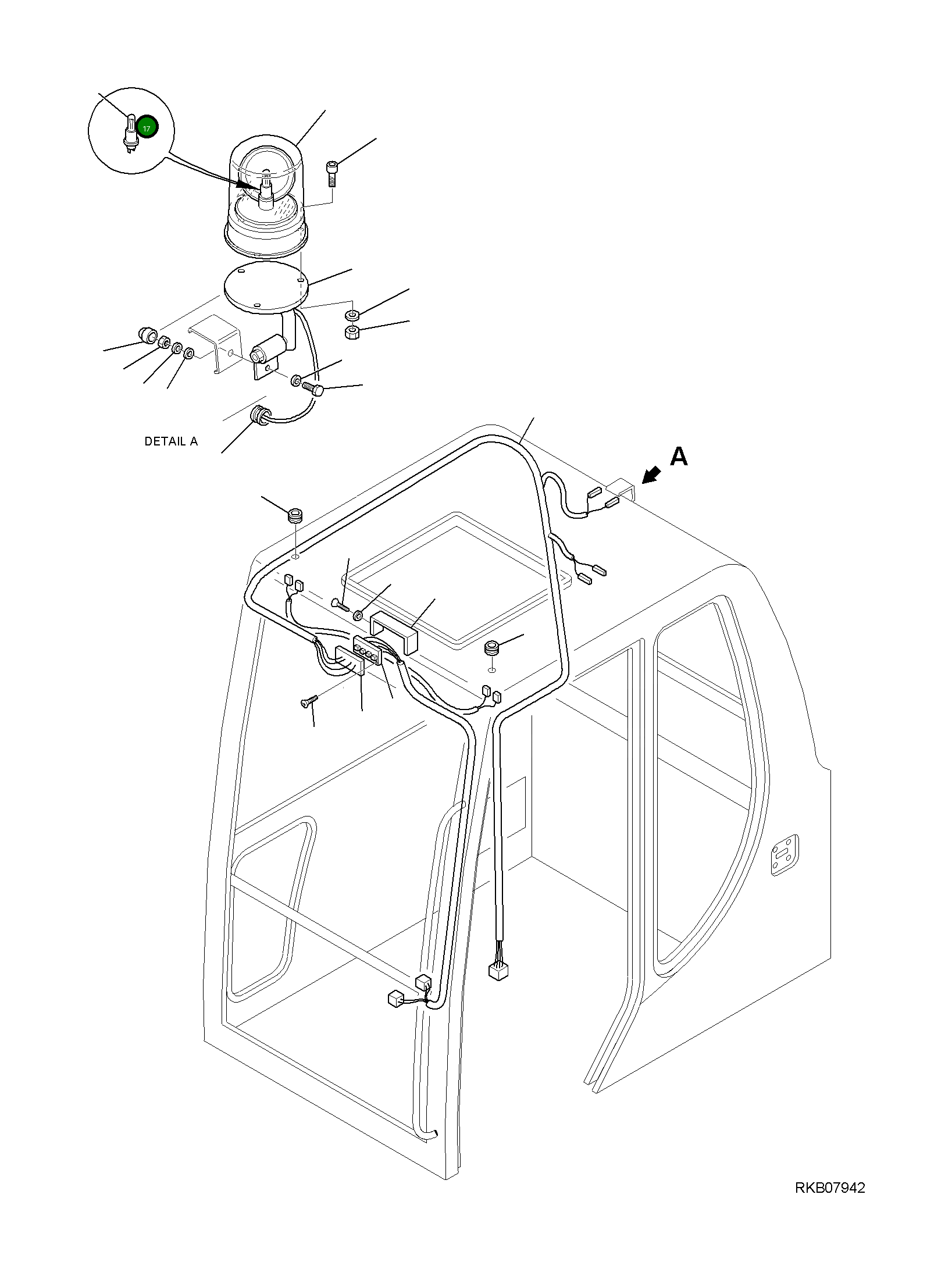 Лампа 21D-06-11460 Komatsu