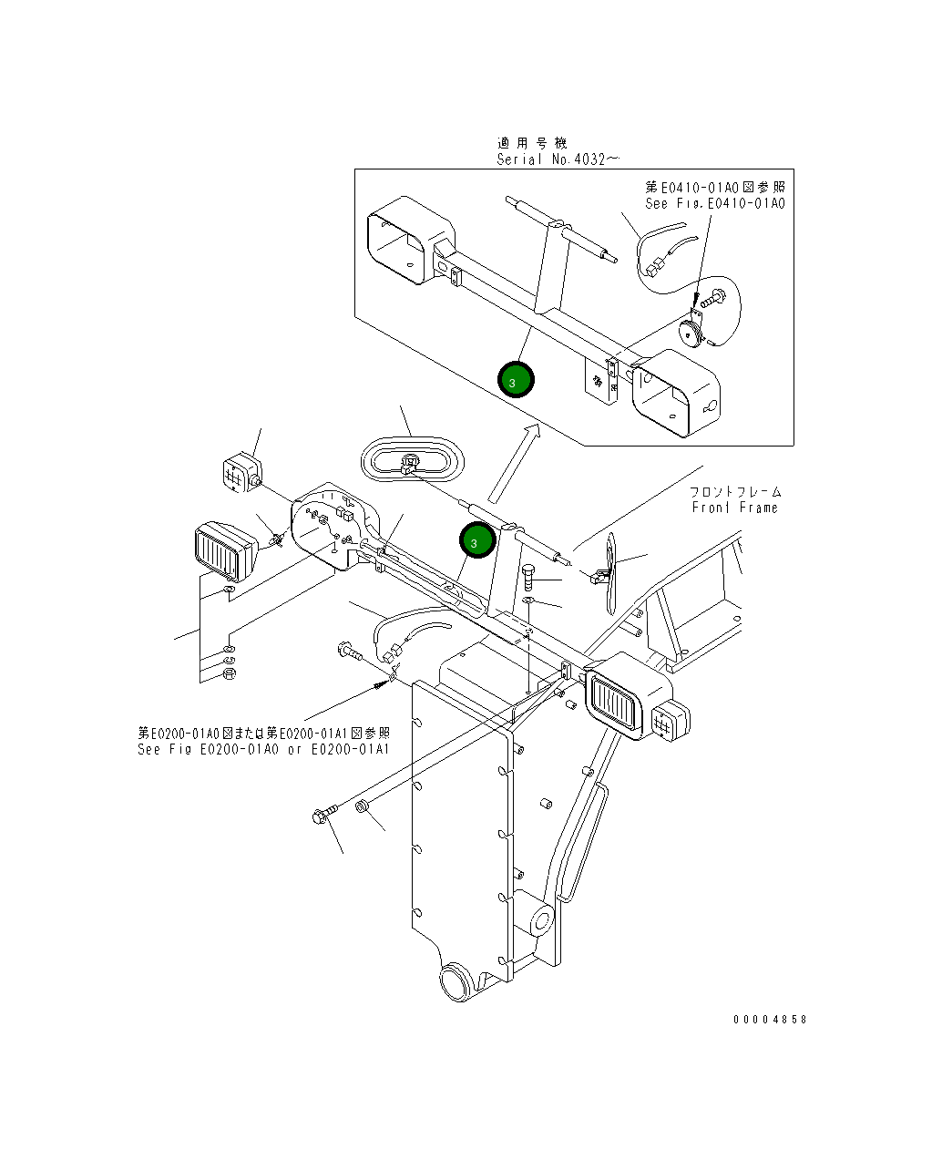 Кронштейн 23B-06-44611 Komatsu