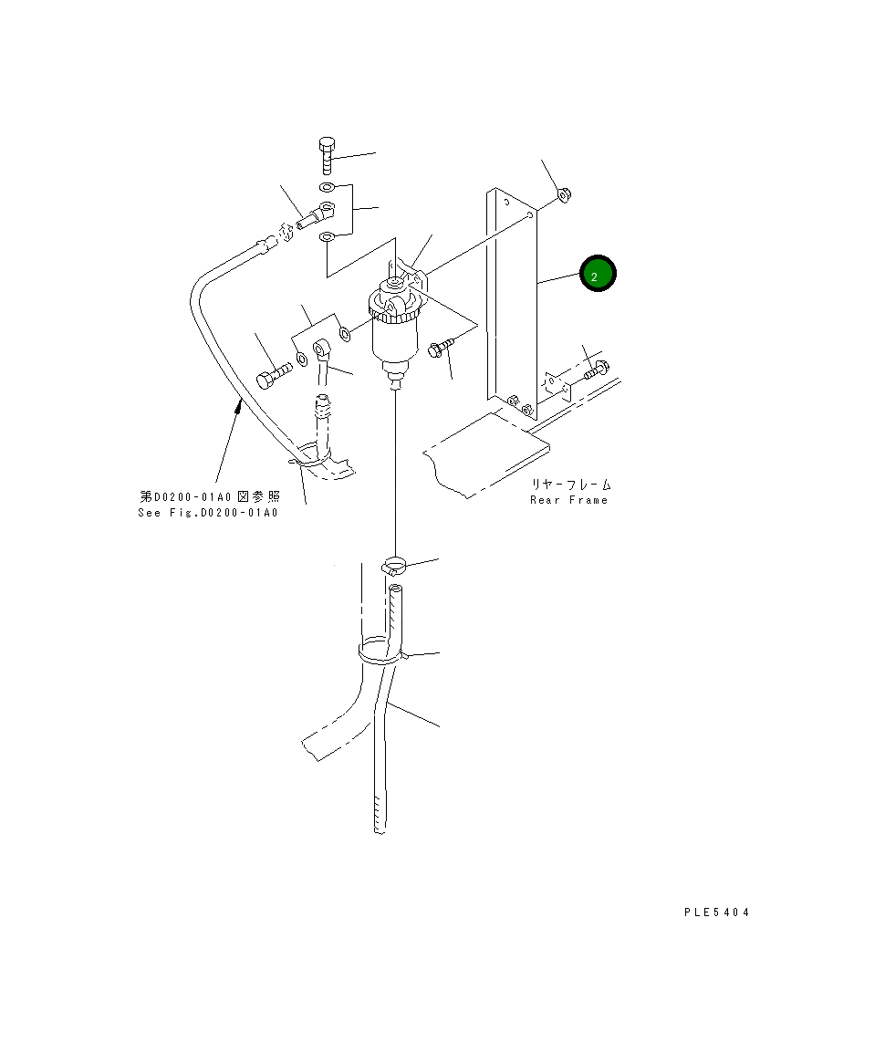 Кронштейн 416-Z02-1140 Komatsu