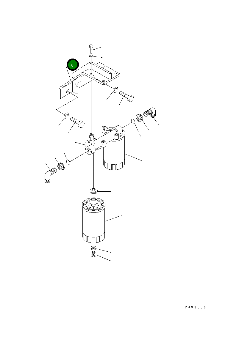 Кронштейн 6711-21-6540 Komatsu