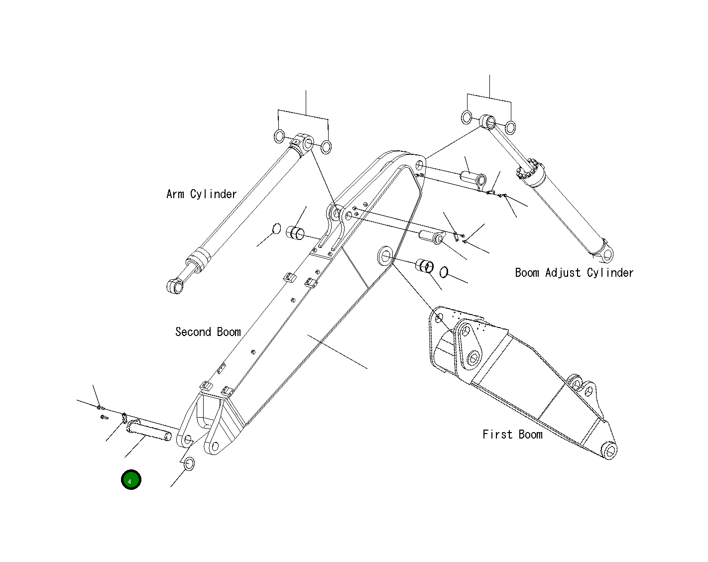 Палец 21K-70-71180 Komatsu