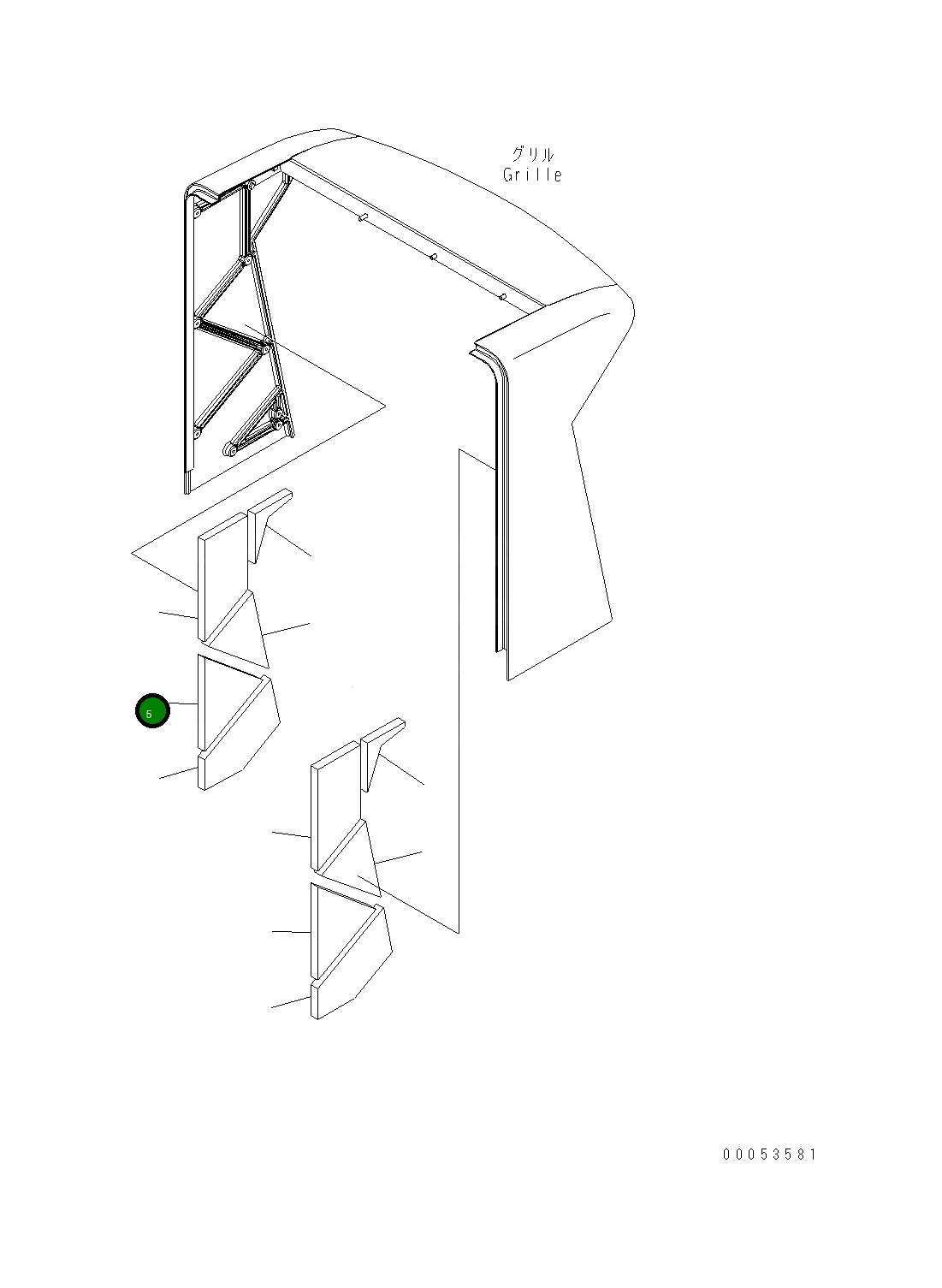 Лист 421-54-41740 Komatsu