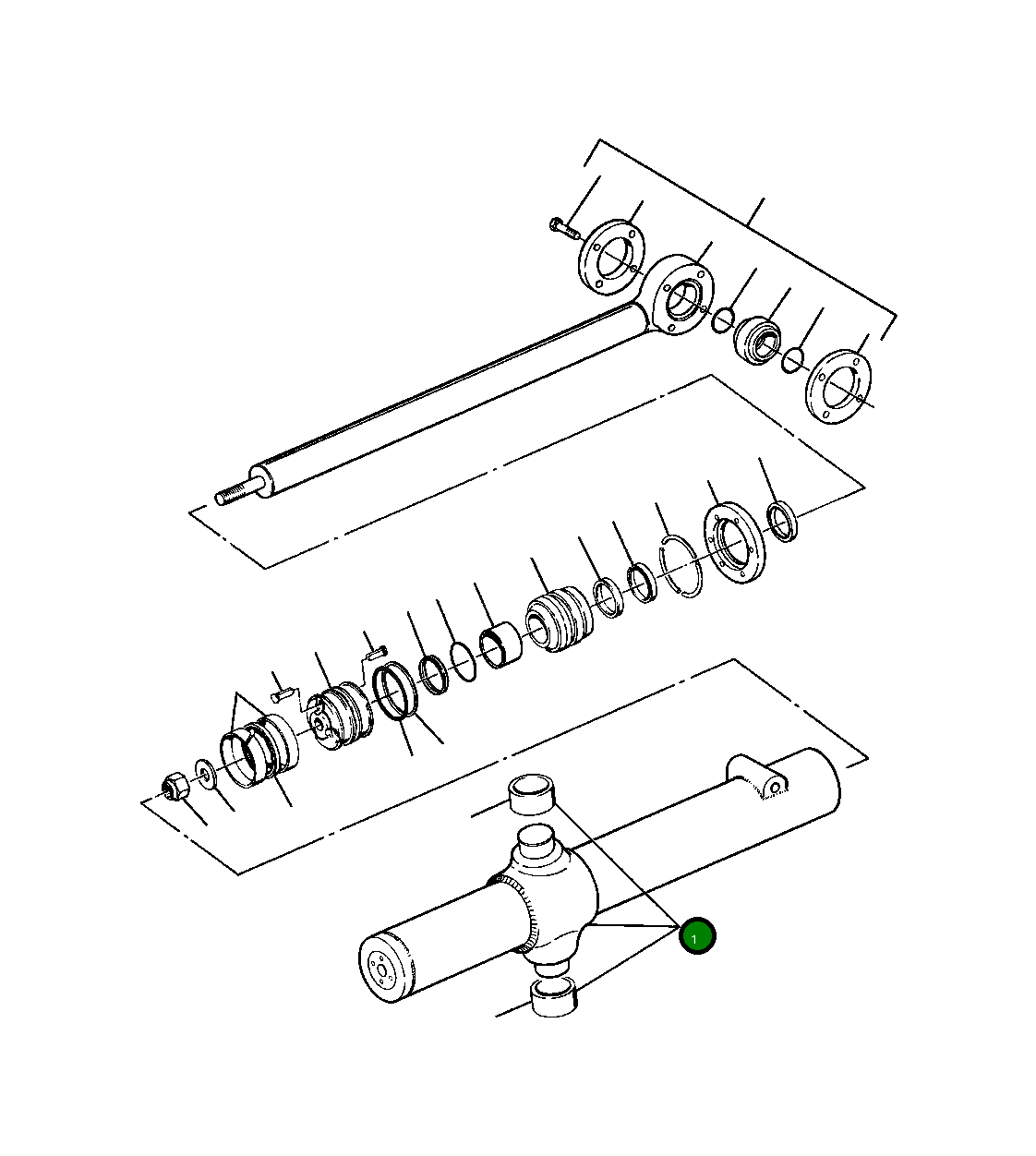Корпус цилиндра, в сборе 731 541 C91 Komatsu