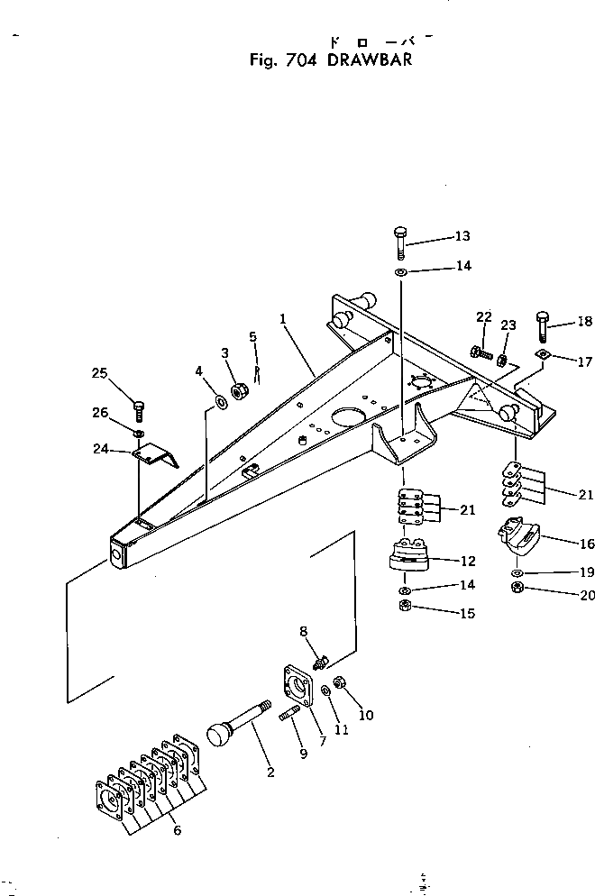 Направляющая 238-70-11120 Komatsu