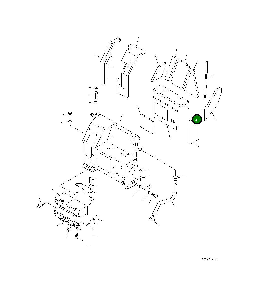 Лист 22K-959-1890 Komatsu