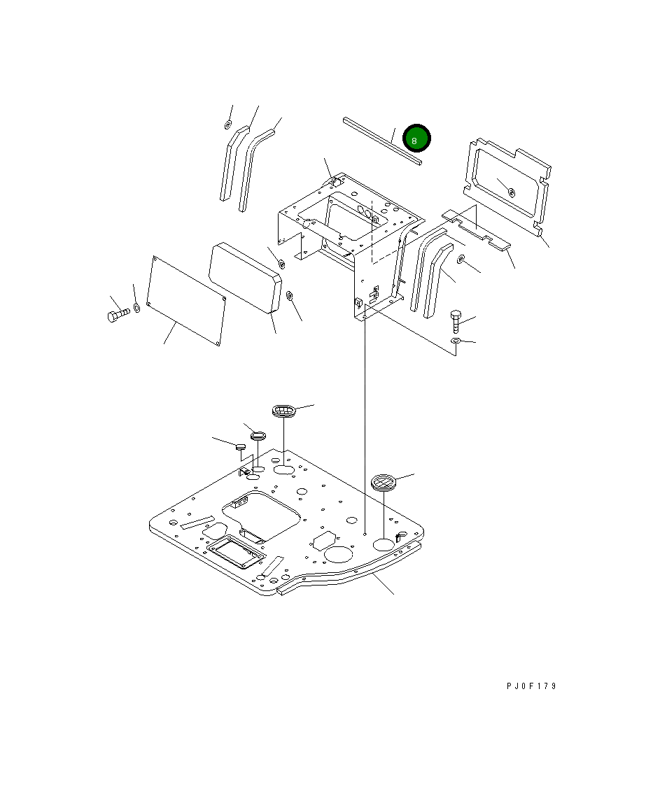 Лист 22M-54-12380 Komatsu