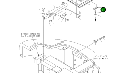 Кронштейн 22B-54-13790 Komatsu