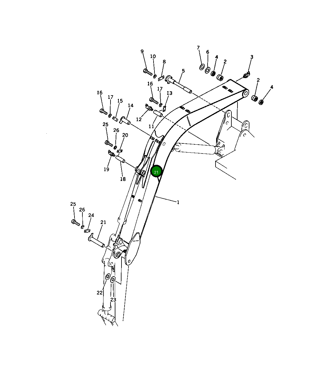 Палец 201-70-41120 Komatsu