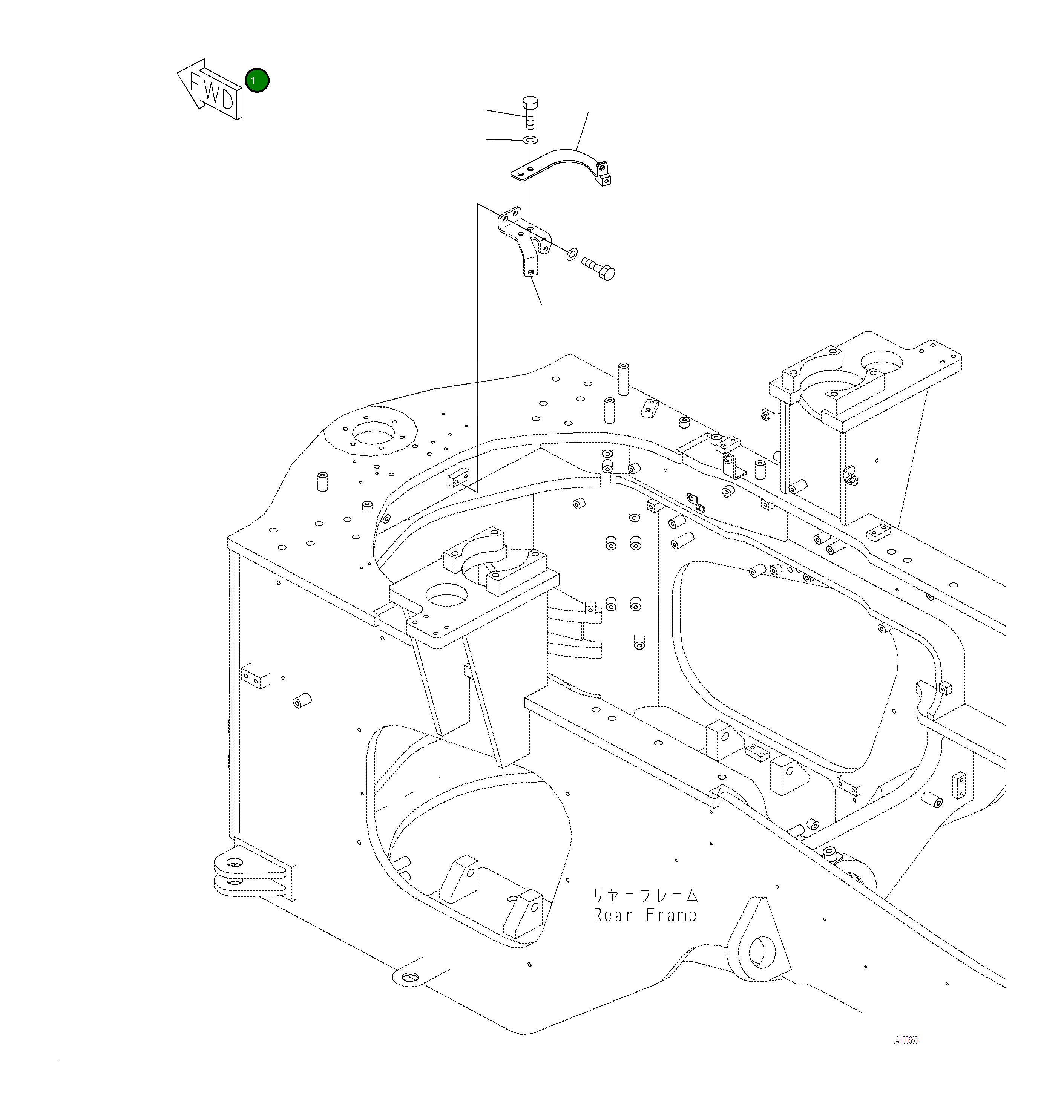 Кронштейн 421-S95-6320 Komatsu