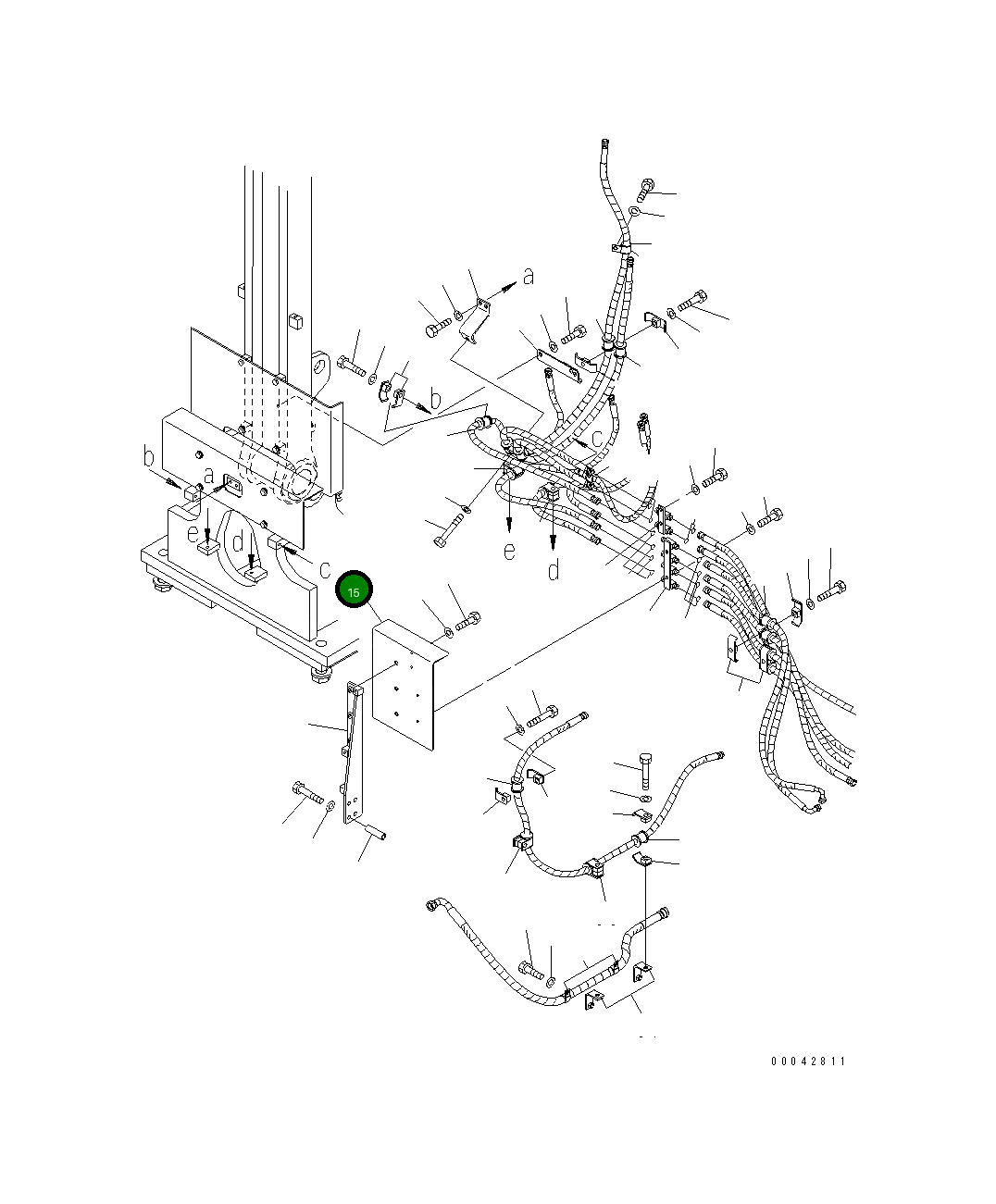 Кронштейн 21M-62-21860 Komatsu