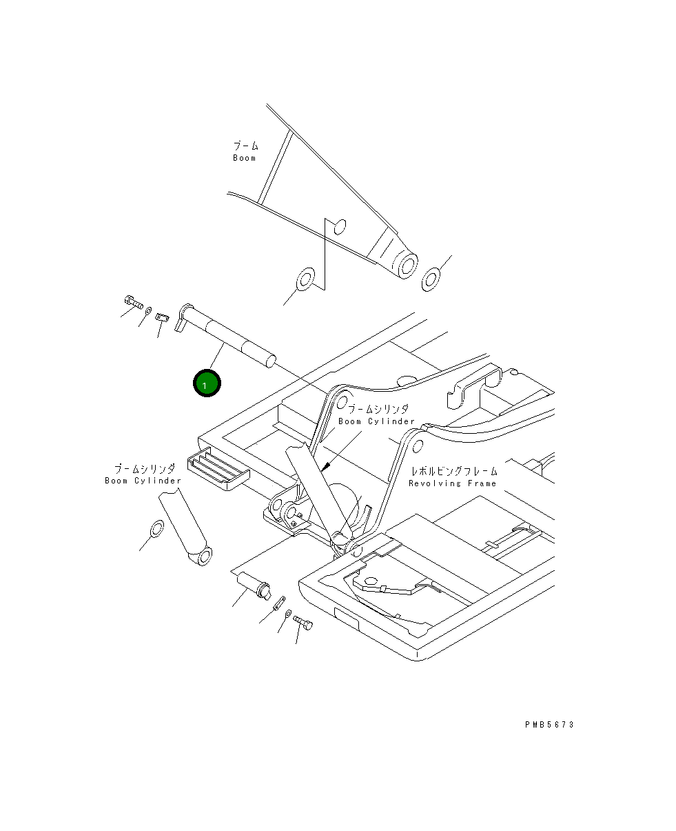 Палец 21P-70-K1620 Komatsu