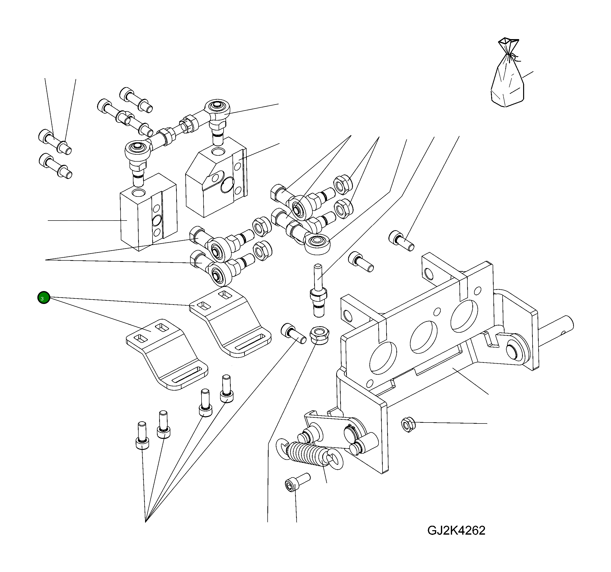 Кронштейн 42T-64-H0R49 Komatsu