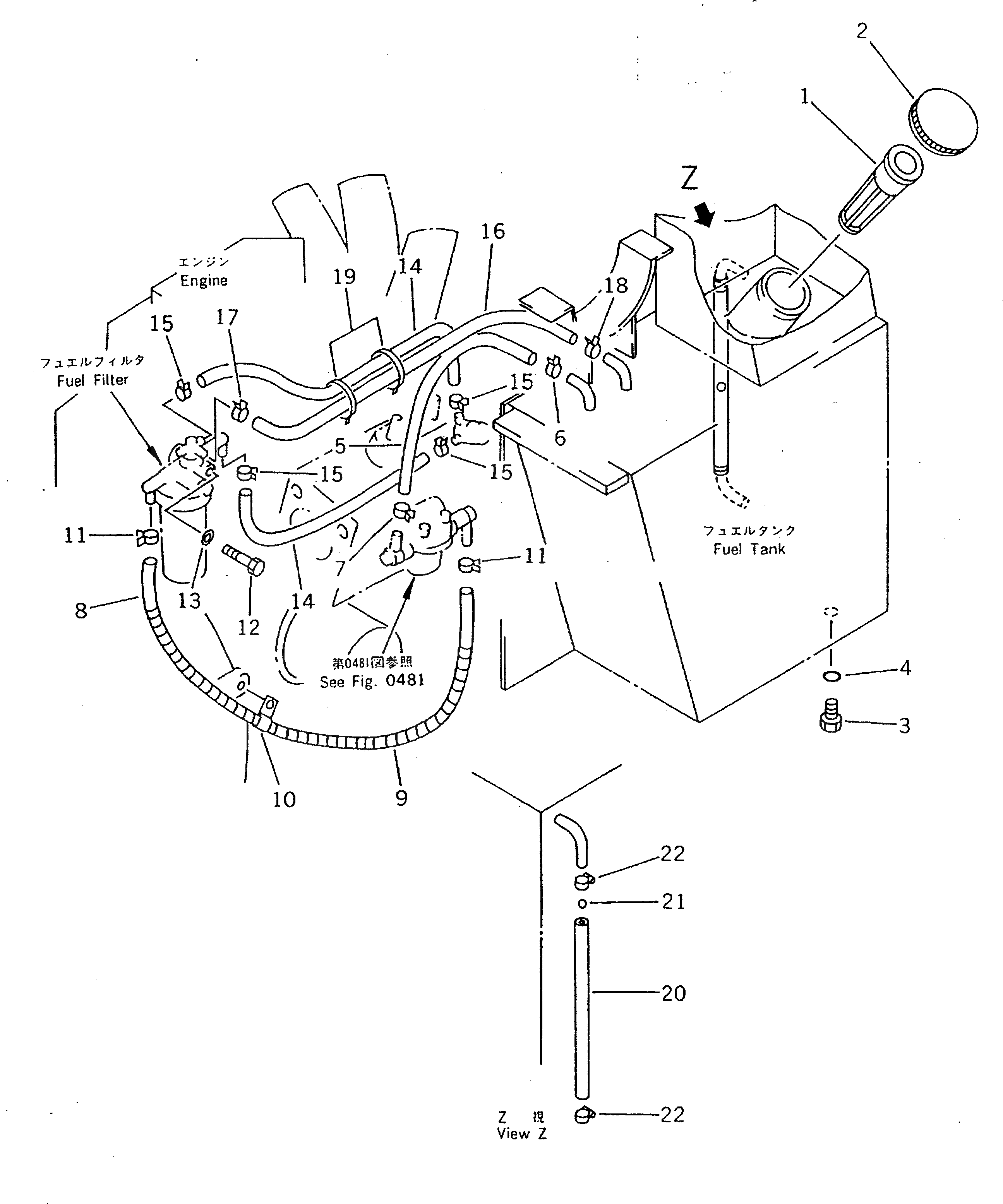 Шланг FF7822-04110 Komatsu