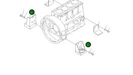 Опора 6144-25-4710 Komatsu