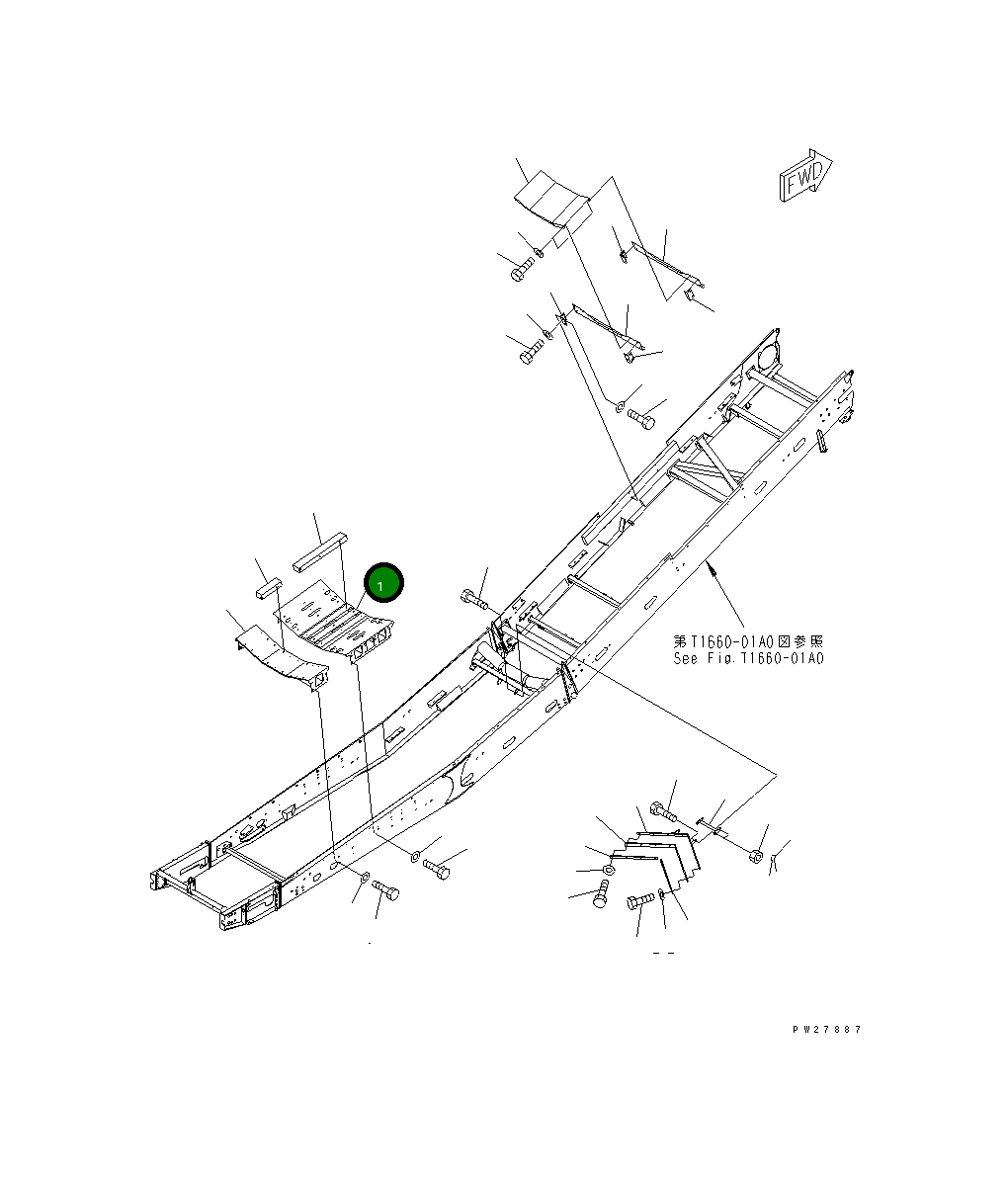 Кронштейн 8295-75-2710 Komatsu