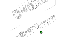 Ось TZ534B2076-00 Komatsu