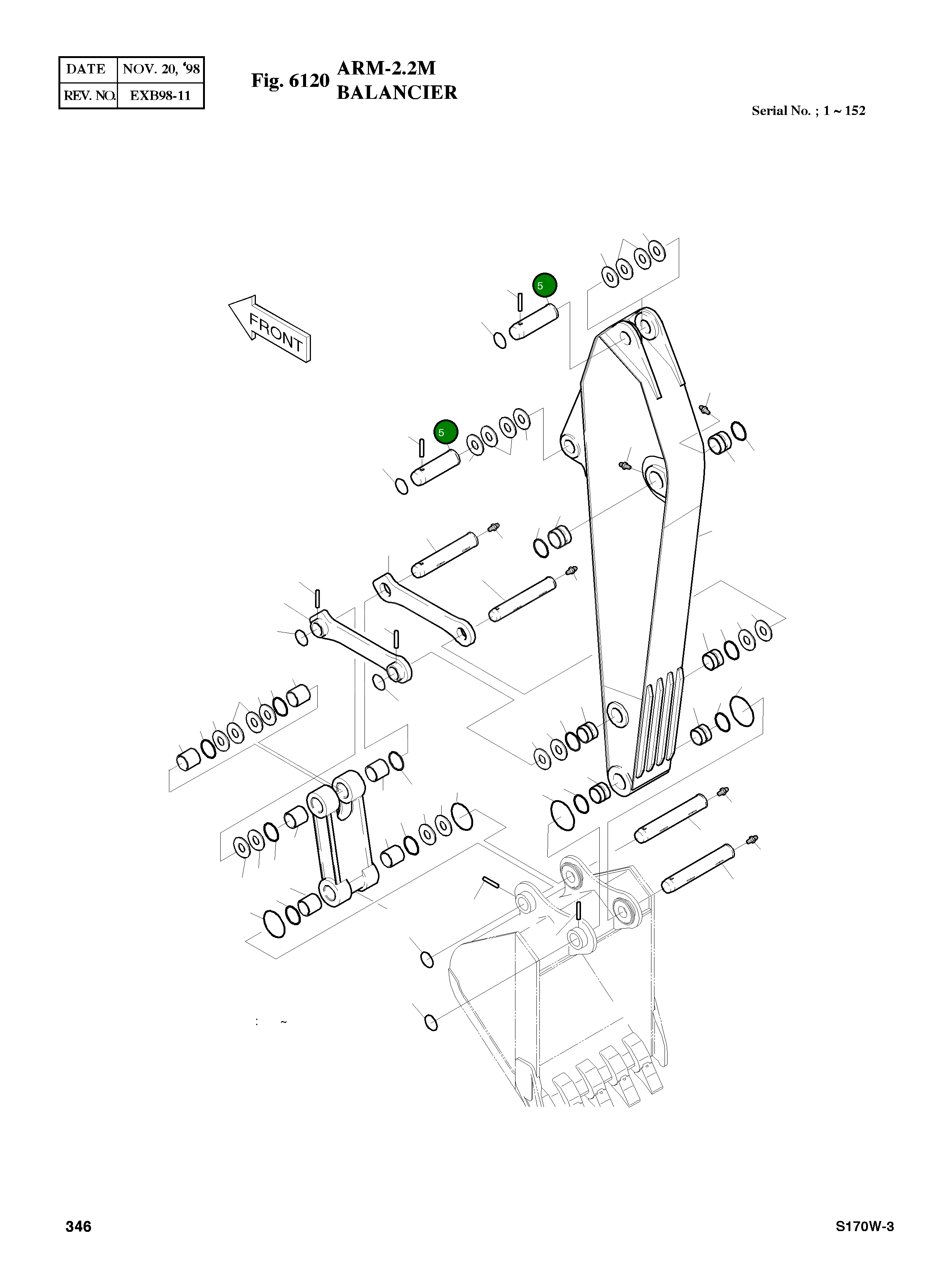 Палец 2123-4054 Komatsu