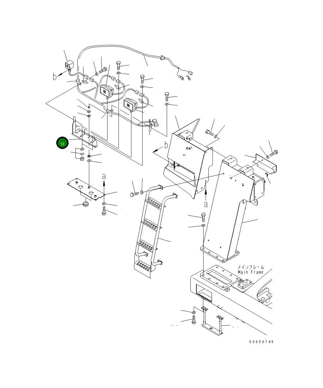 Кронштейн 569-54-88861 Komatsu