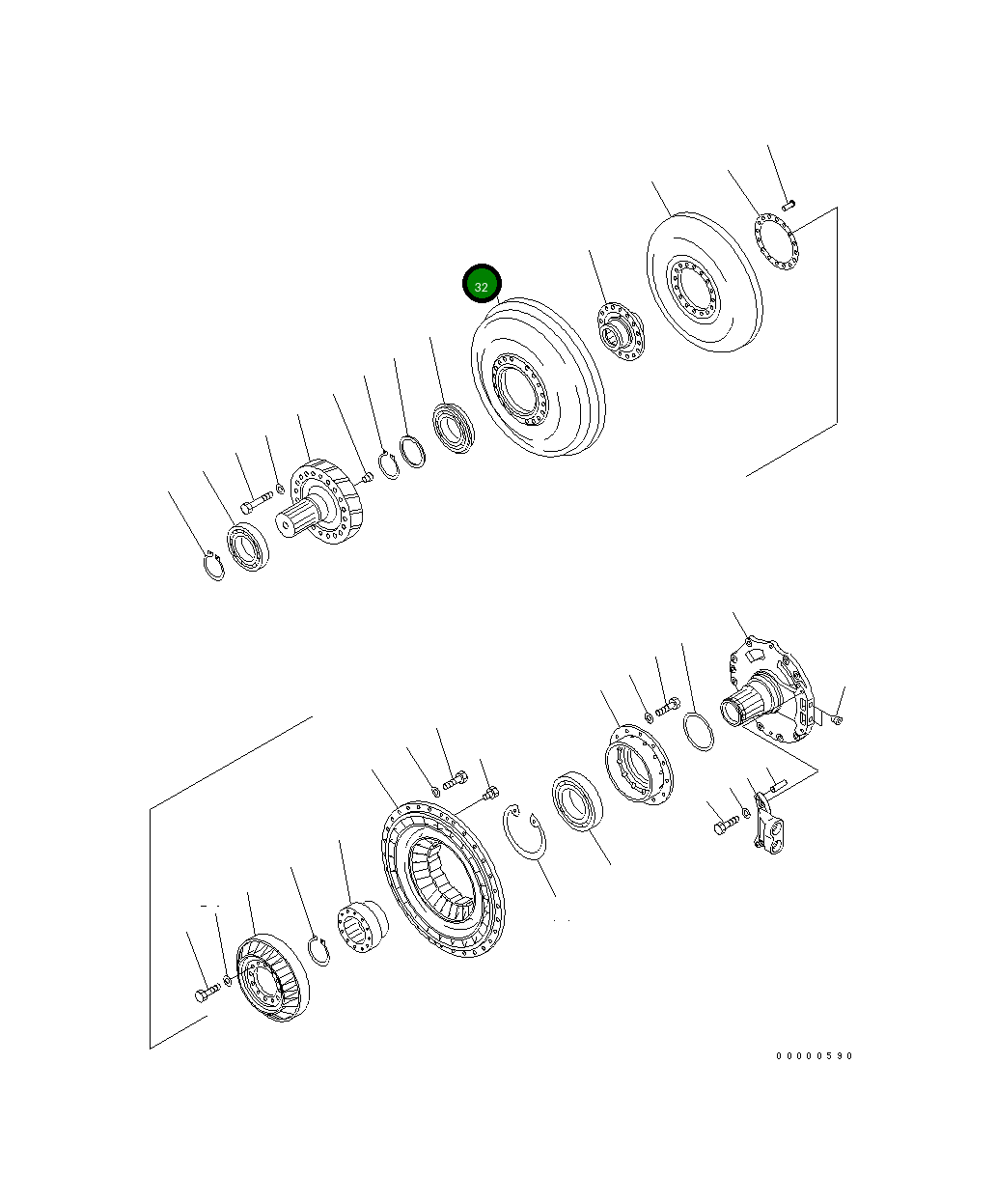 Корпус 154-13-61210 Komatsu