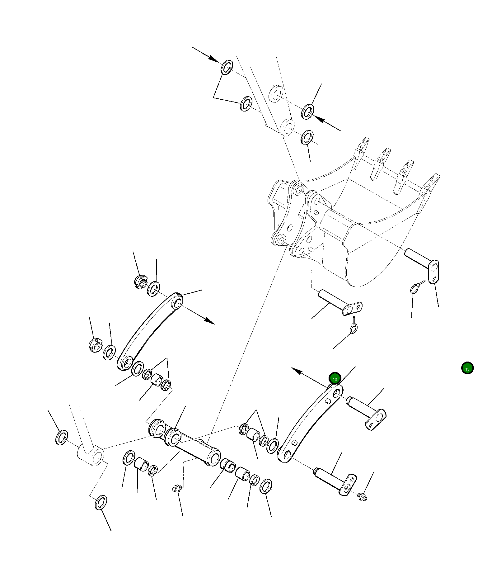 Палец 21D-09-43180 Komatsu