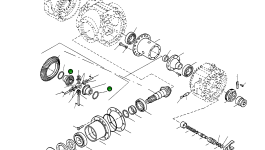 Коническая шестерня 4916976M1 Komatsu
