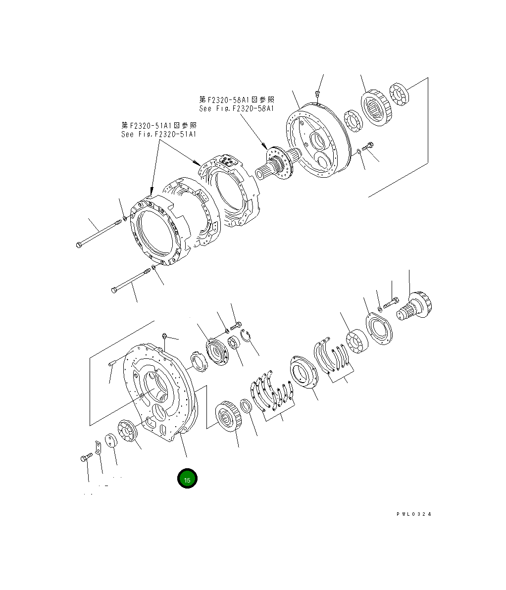 Корпус 196-15-13110 Komatsu