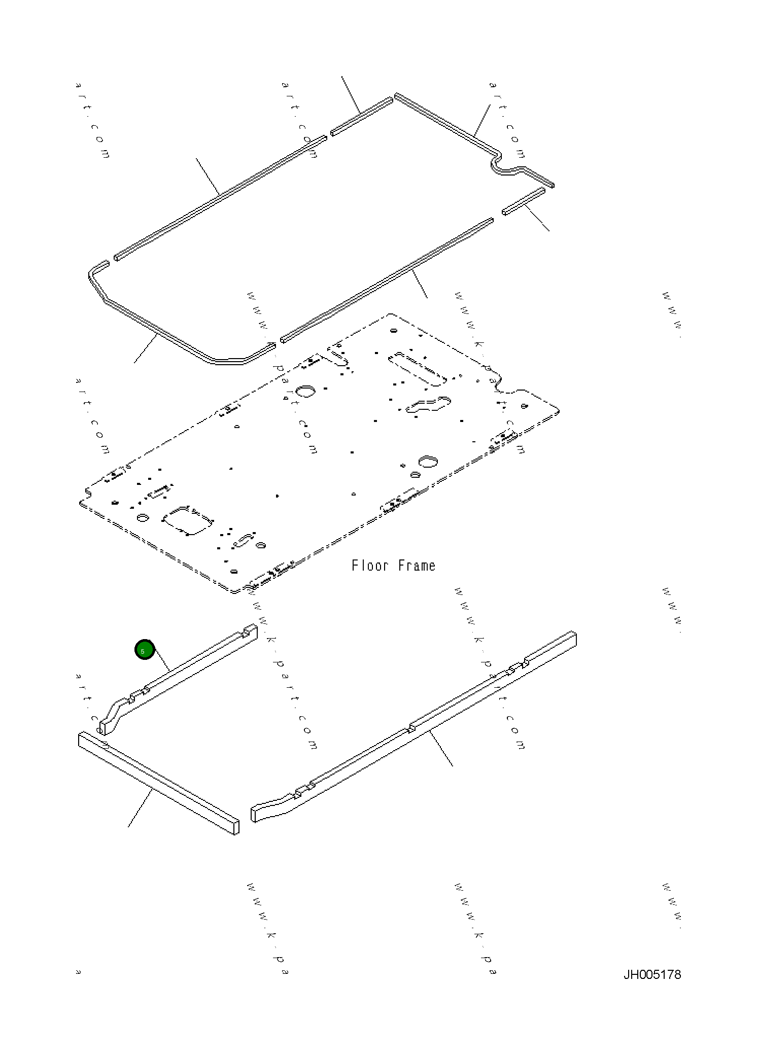 Лист 2A5-43-11961 Komatsu