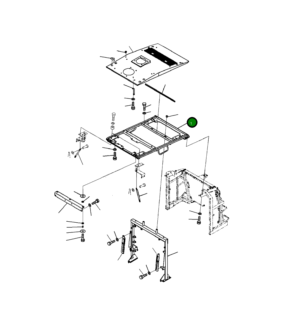 Капот 423-54-51110 Komatsu