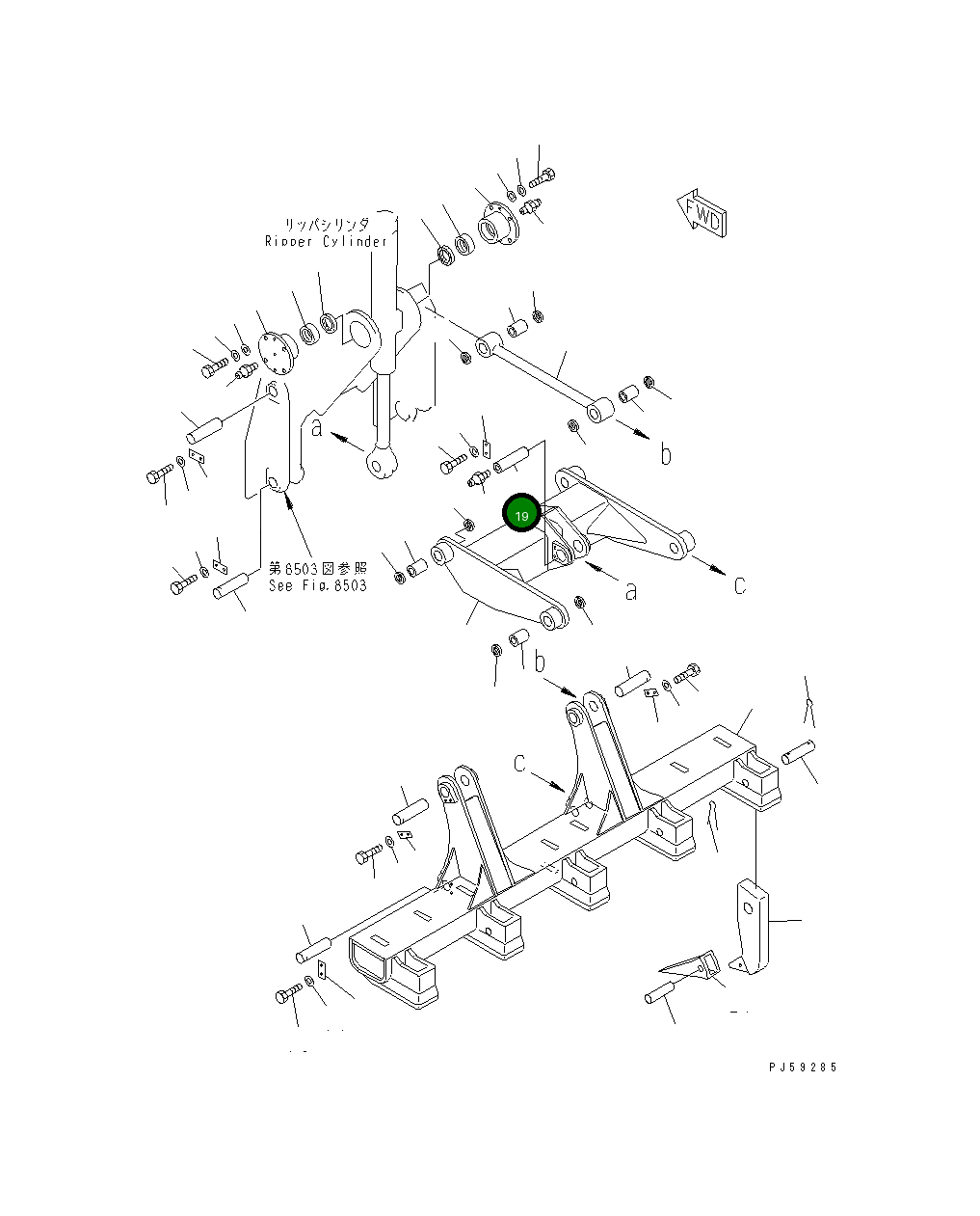Палец 23B-785-1270 Komatsu