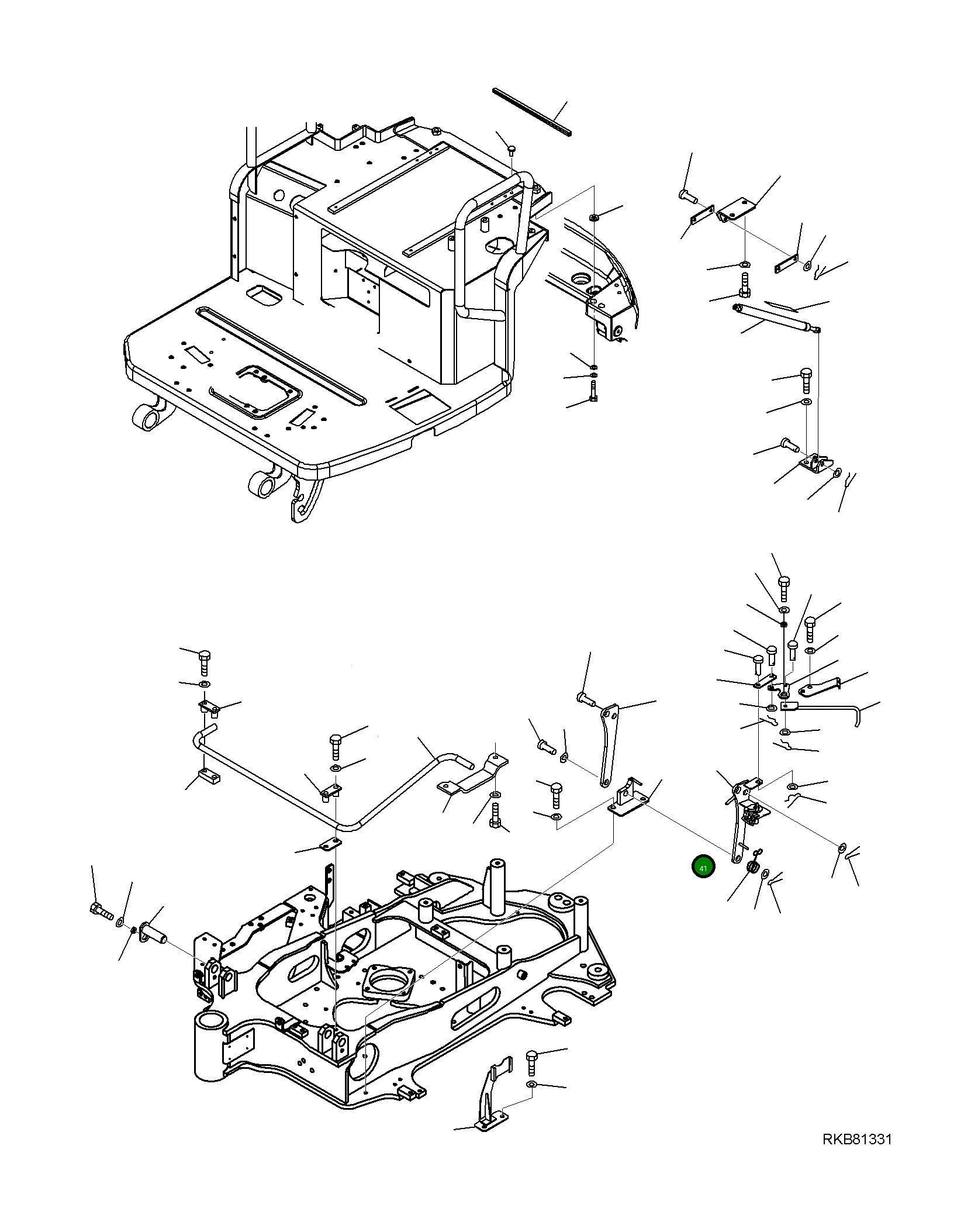 Кронштейн 20W-54-91731 Komatsu