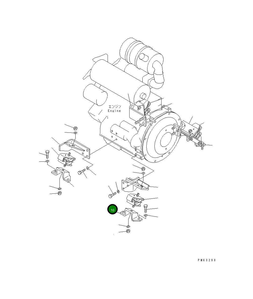 Кронштейн 20P-01-81821 Komatsu