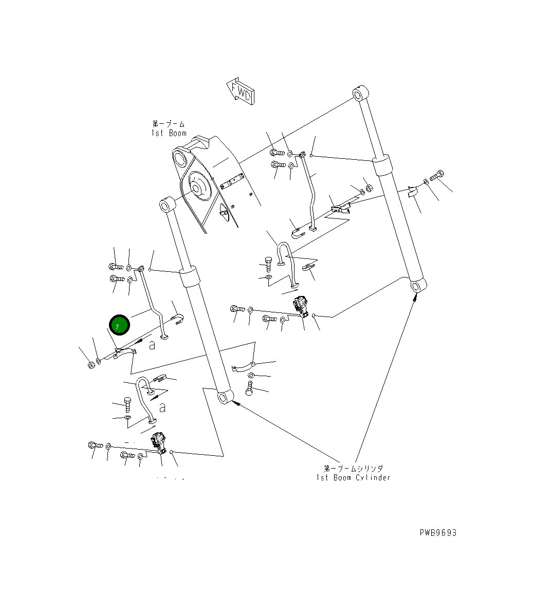 Кронштейн 206-966-K690 Komatsu