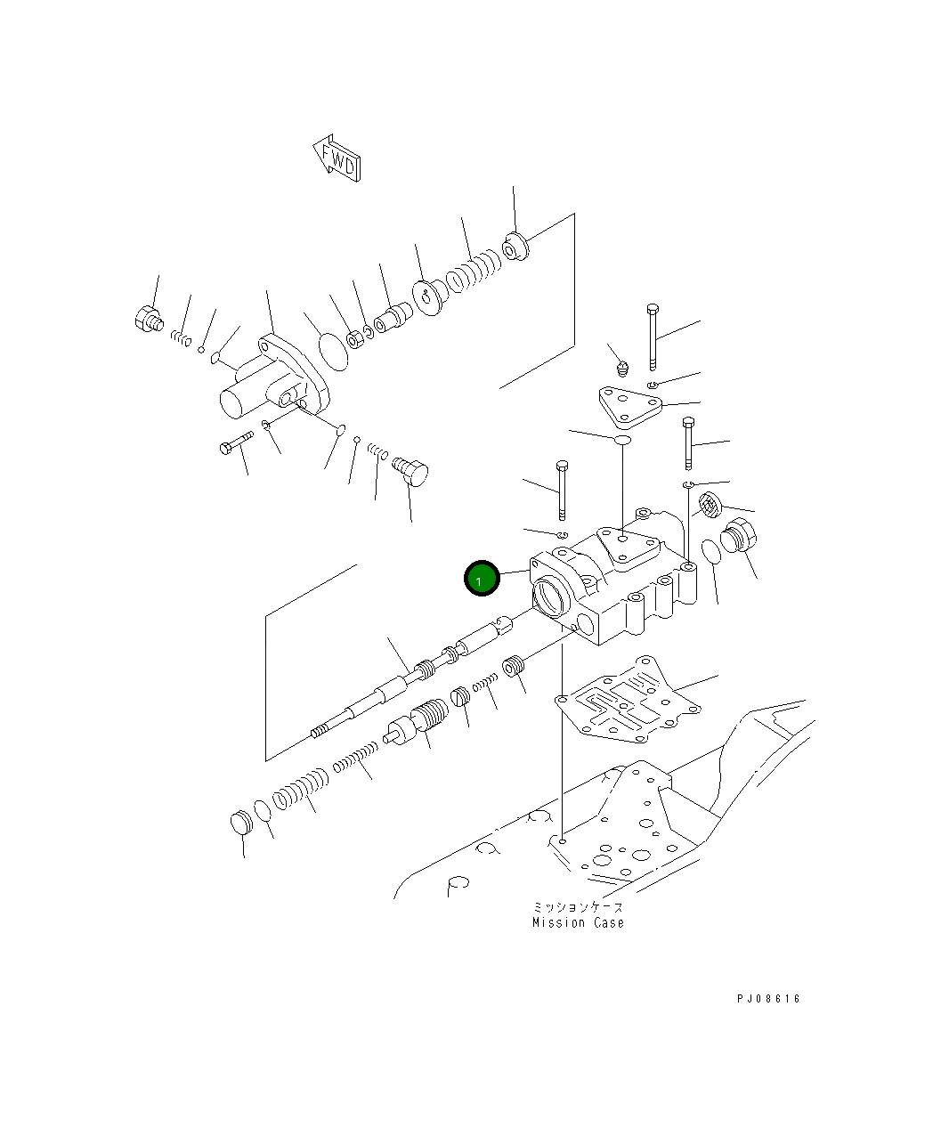 Корпус 104-Z60-3311 Komatsu