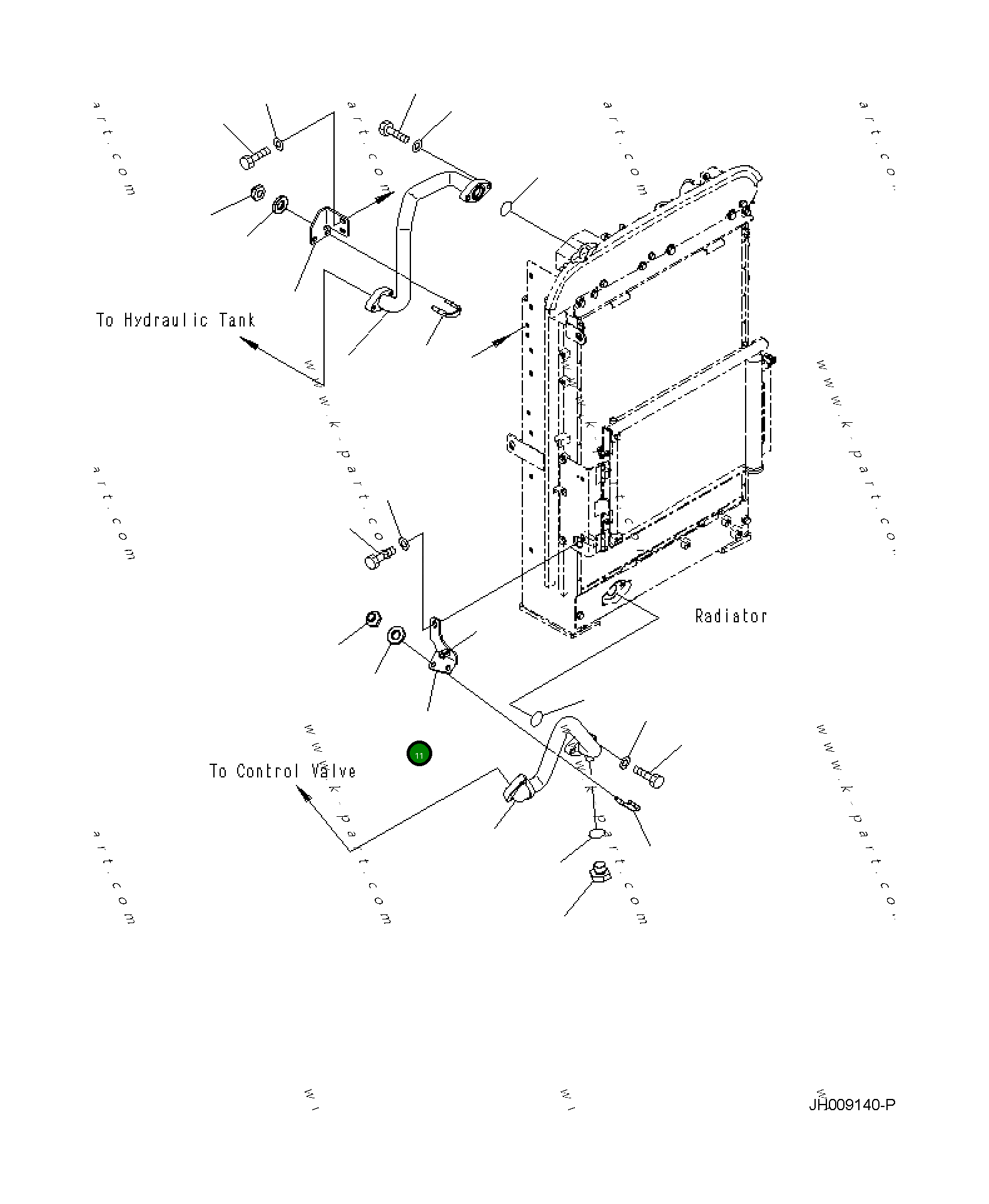 Кронштейн 21K-03-41490 Komatsu