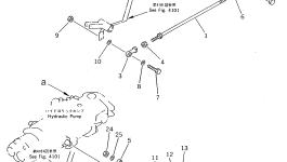 Рычаг FF7822-40410 Komatsu
