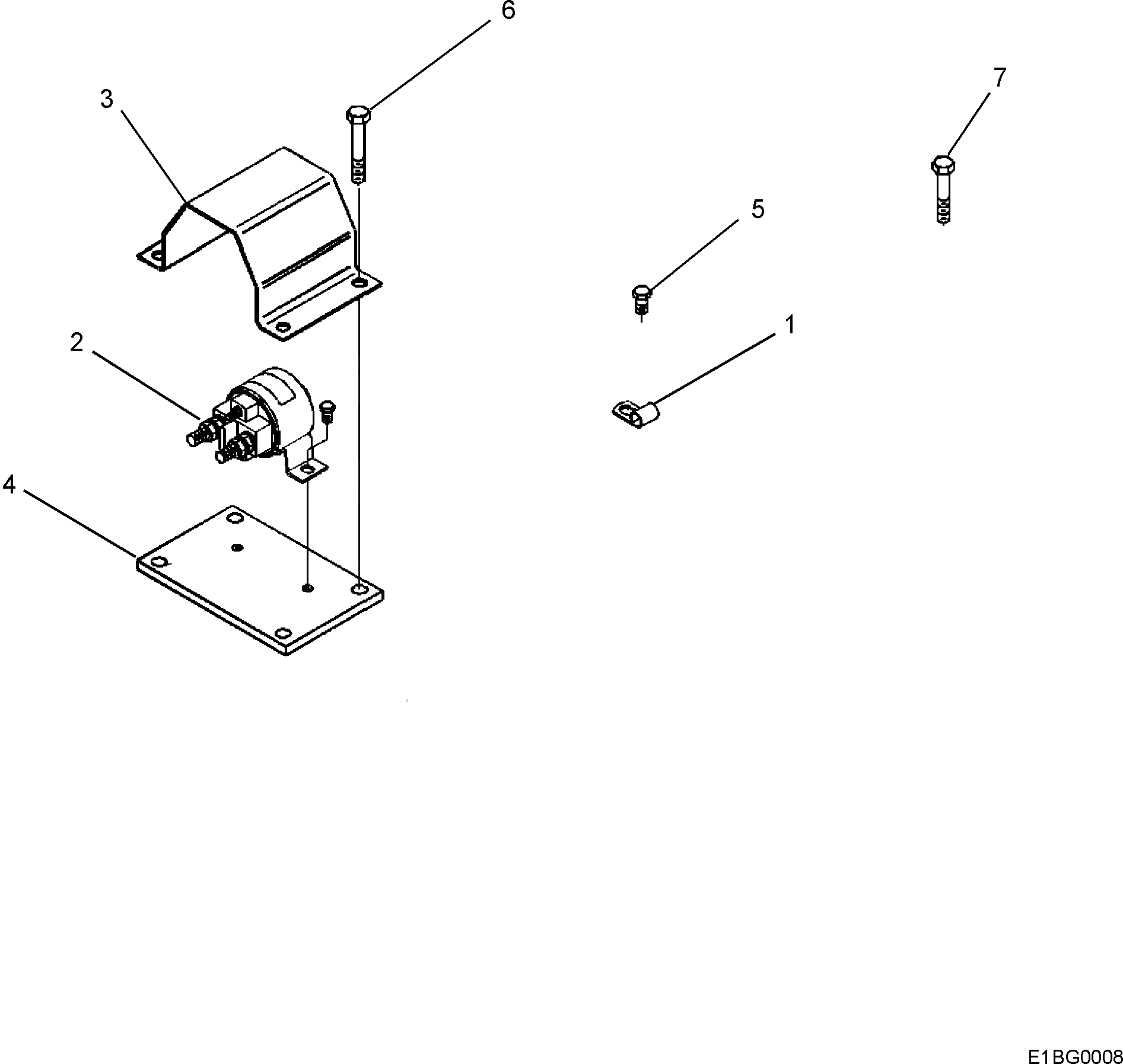 Клипса 6733-71-5160 Komatsu