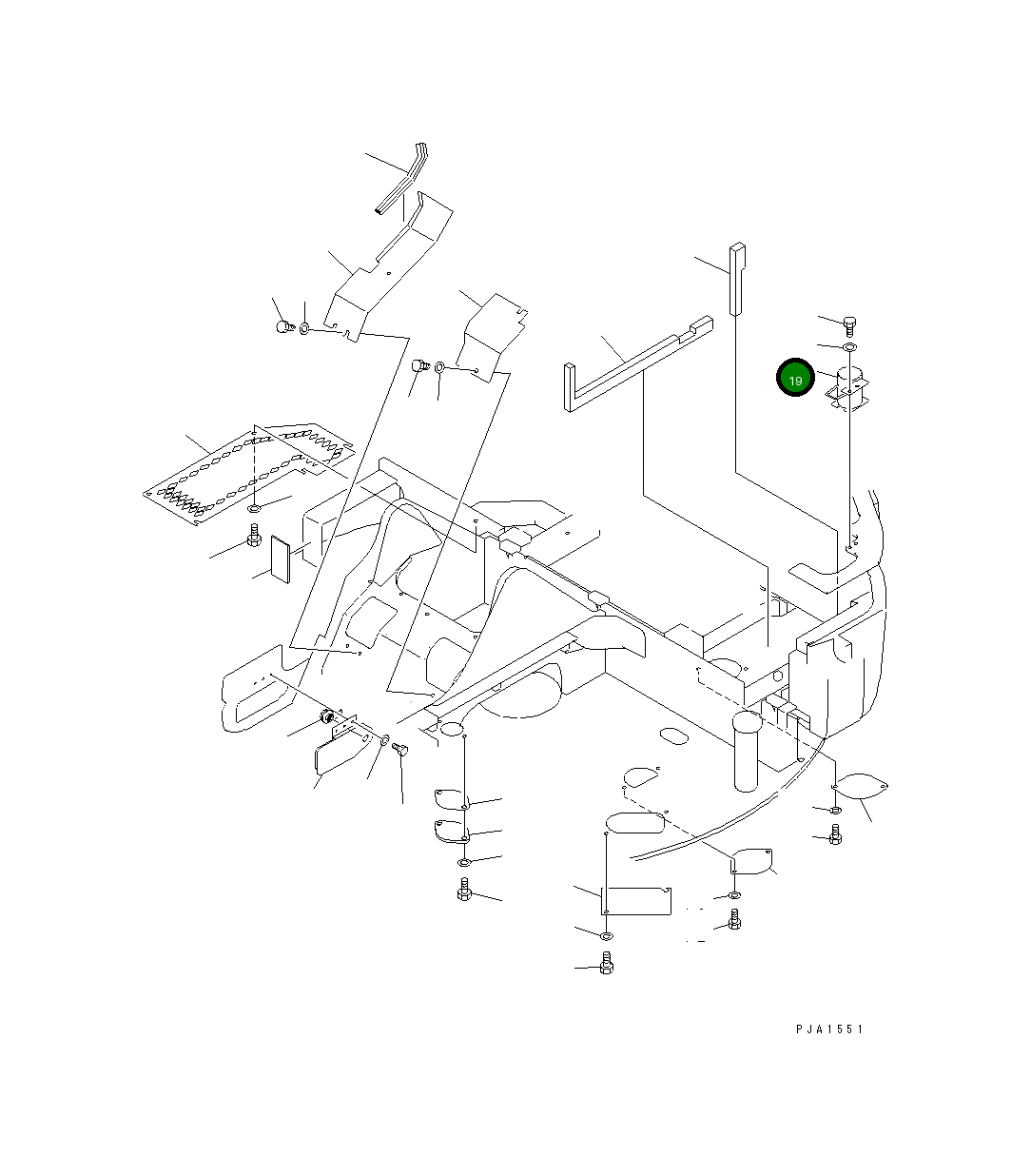Кронштейн 21W-46-21261 Komatsu