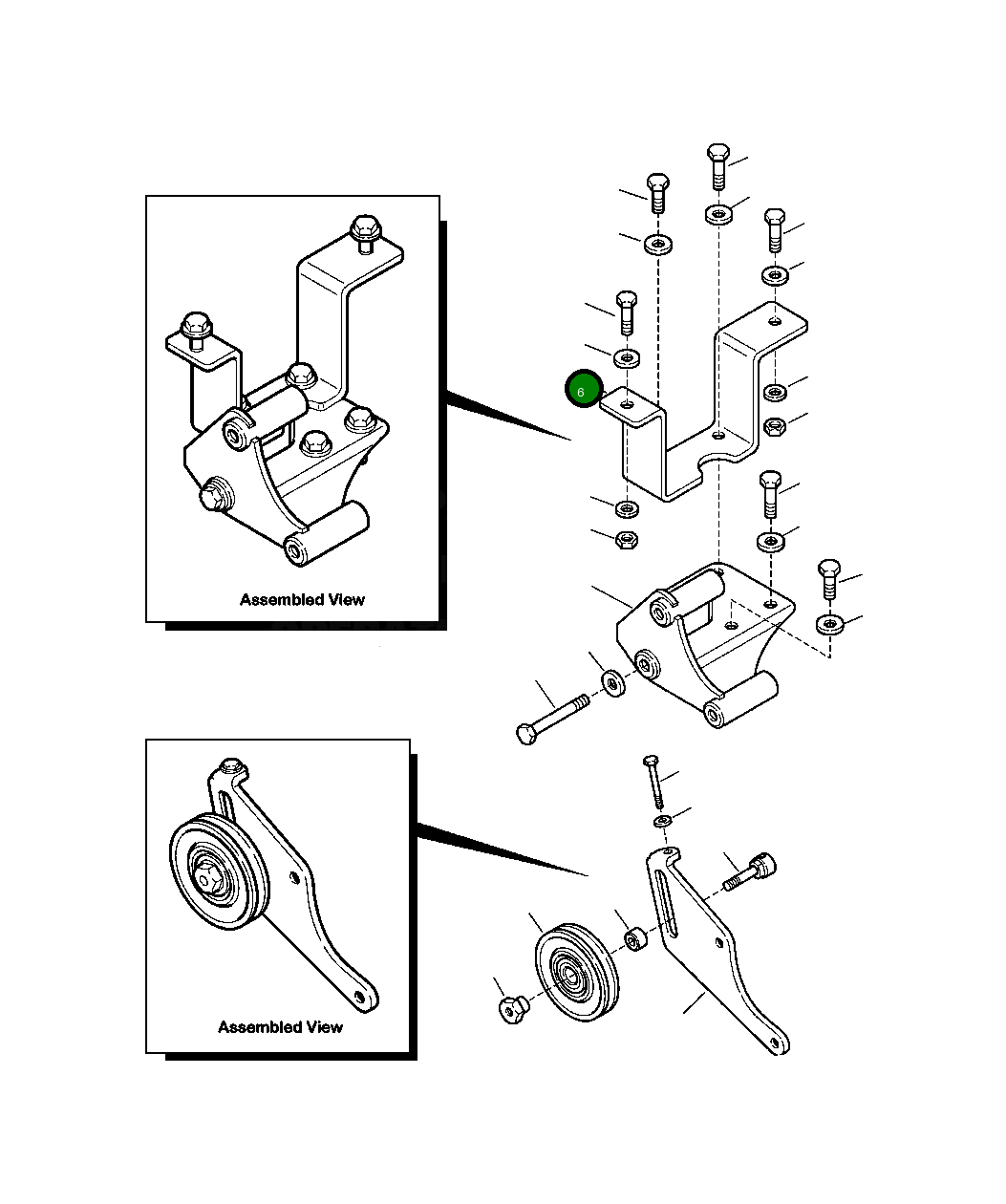 Кронштейн 2938-07-1290 Komatsu